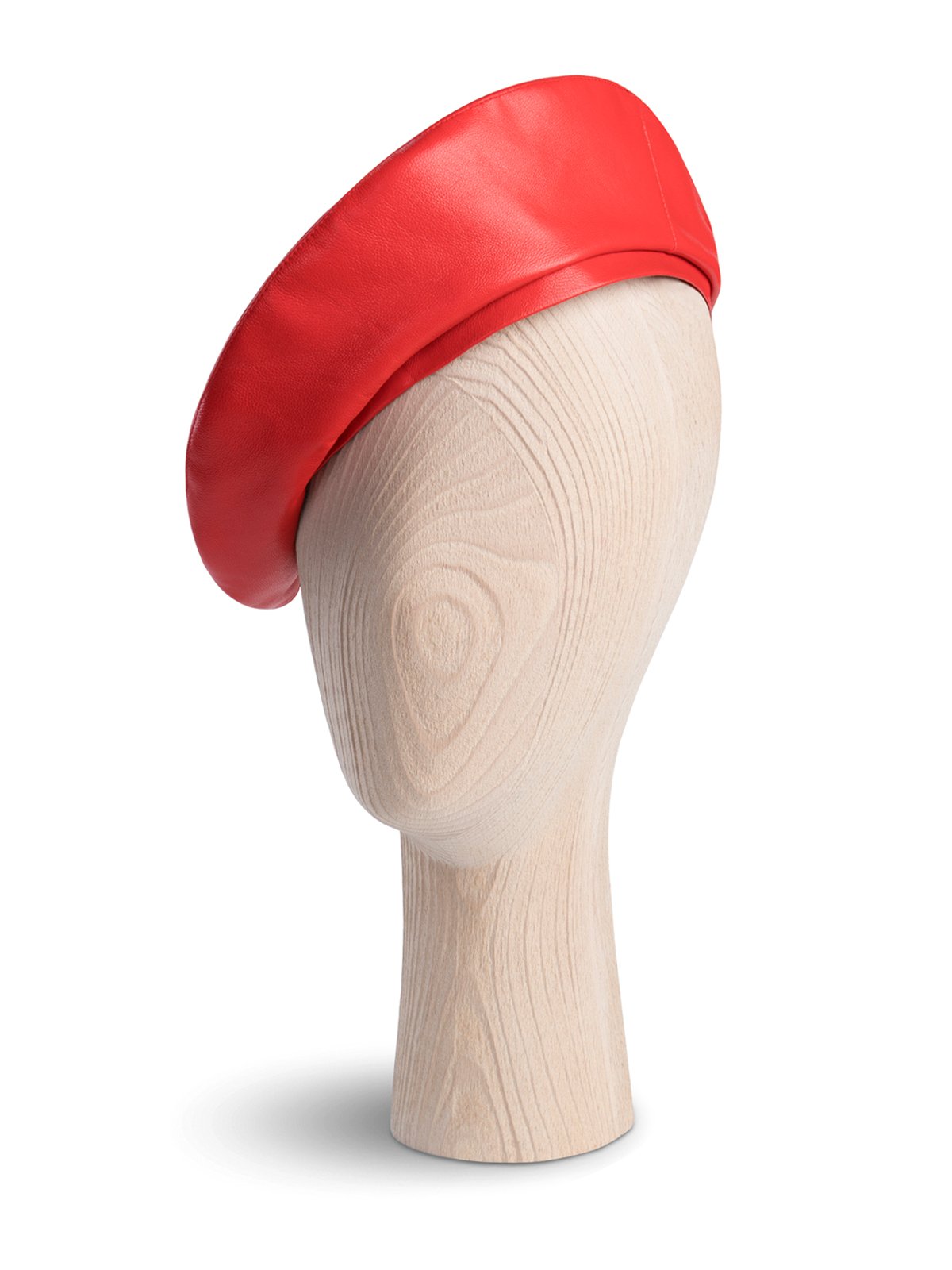 French Red Leather Beret