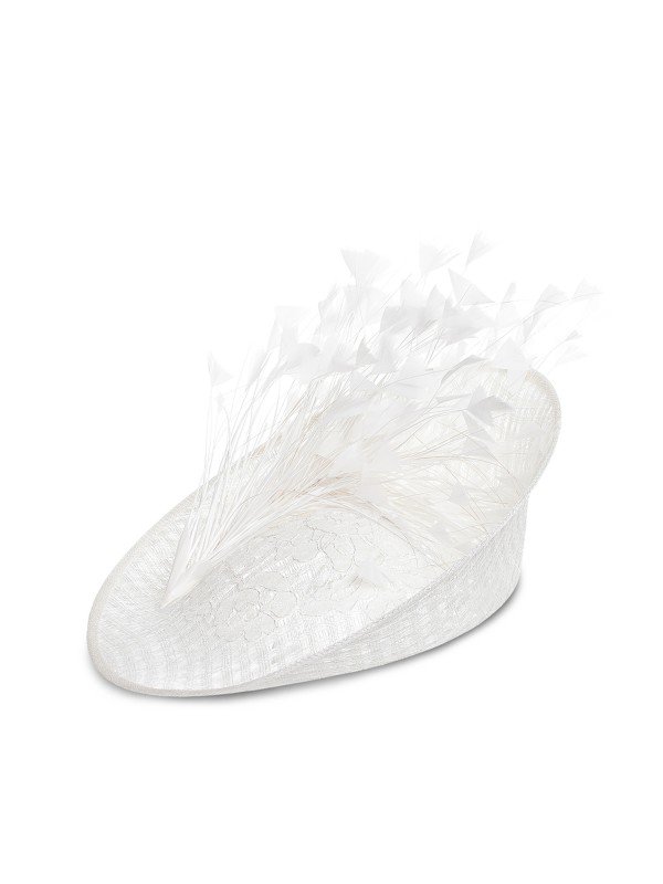 Disc White Feathers
